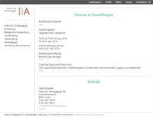 Tablet Screenshot of institut-arbeitsagogik.ch